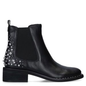 Sam Edelman silver Dover embellished boots